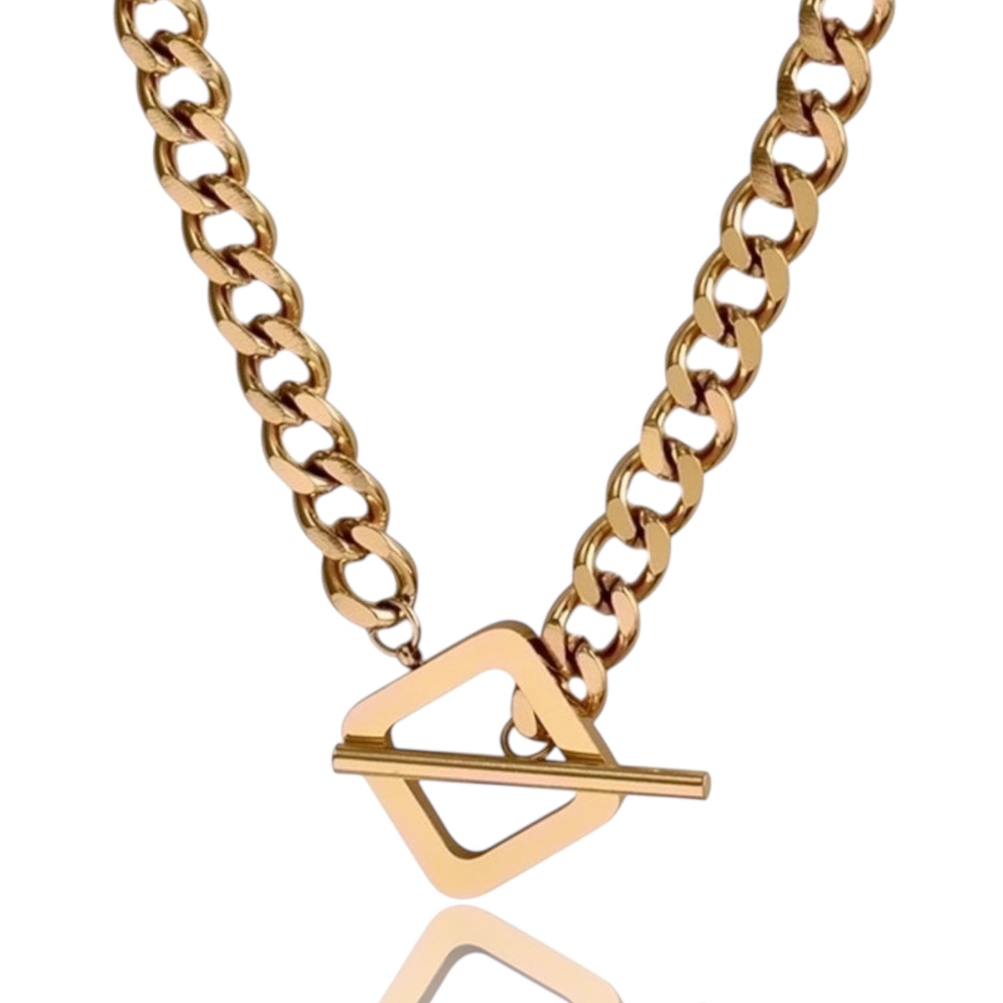 Bulky Hip-Hop Geometric Necklace