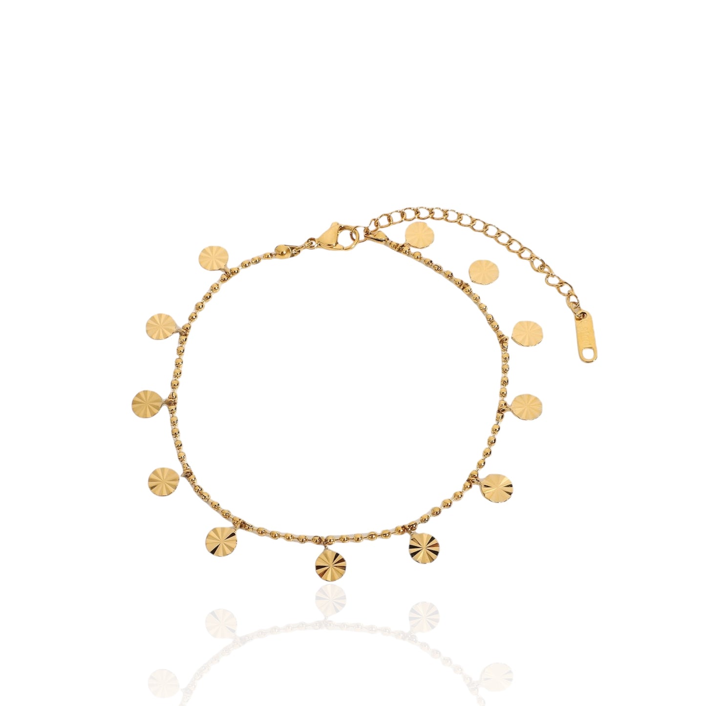 Chic disc anklet