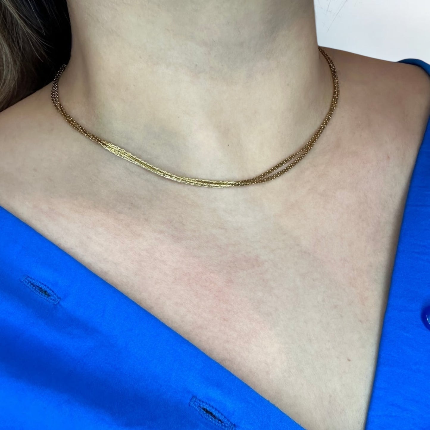 Textured Multi-Strand Necklace