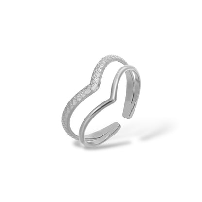 V-Shaped Open Ring