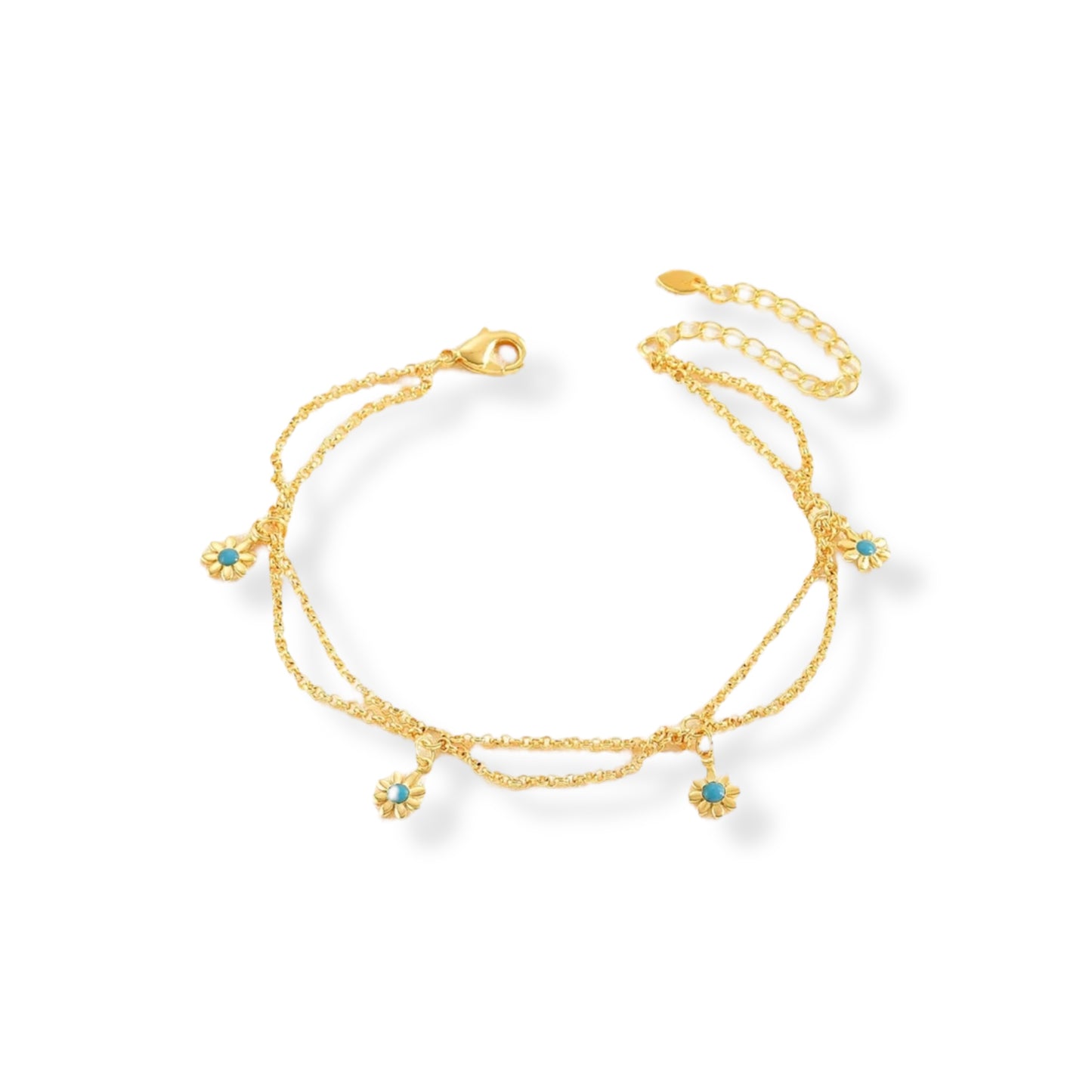 Charming Floral Anklet