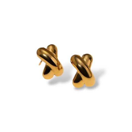 Modern Cross-Over Earrings