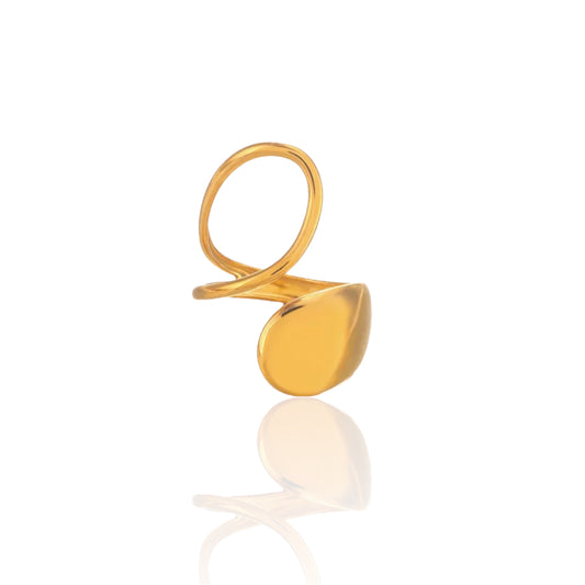 Sleek Abstract Ring
