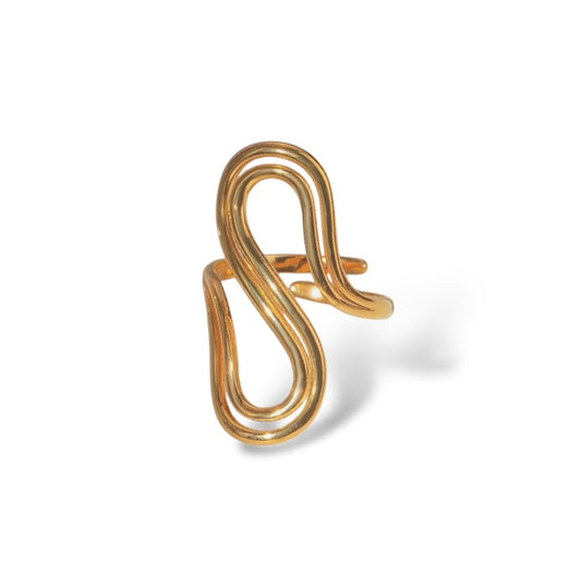 Stylish S-Shaped Ring