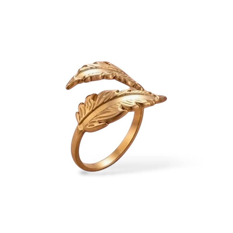 Artistic Feather Design Ring