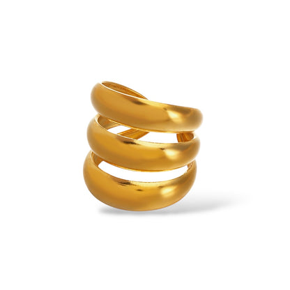 Sleek Triple Band Ring
