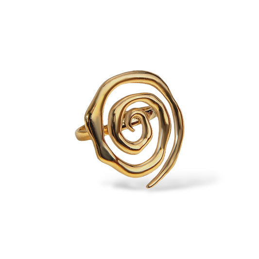 Elegant Spiral Ring