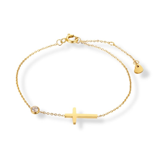 Delicate Cross Bracelet