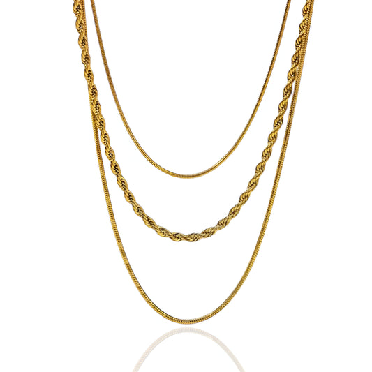 Chic Twisted Layered Necklace