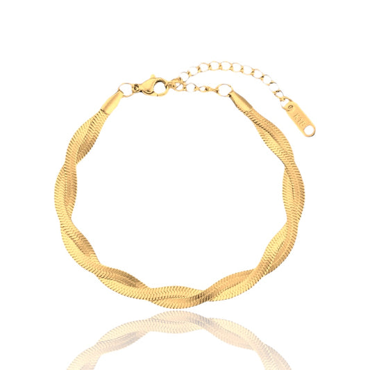 Twisted Snake Chain Bracelet