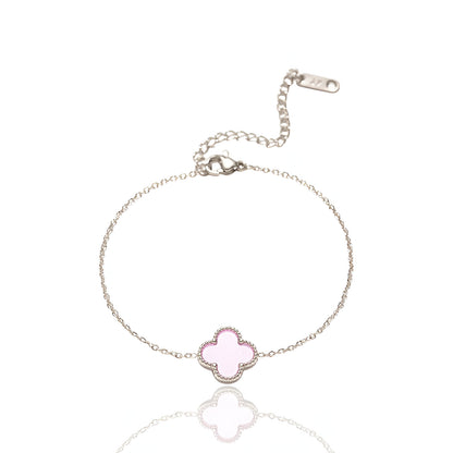 Chic Clover Pendant Bracelet