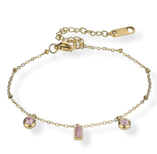 Whimsical Stones Charm Bracelet