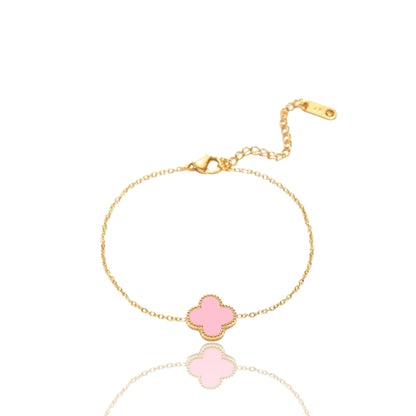 Chic Clover Pendant Bracelet