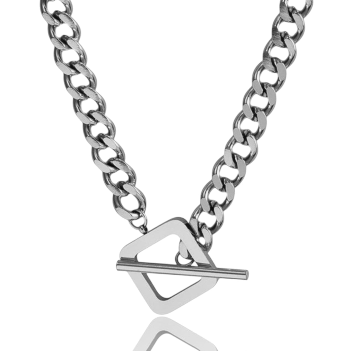 Bulky Hip-Hop Geometric Necklace