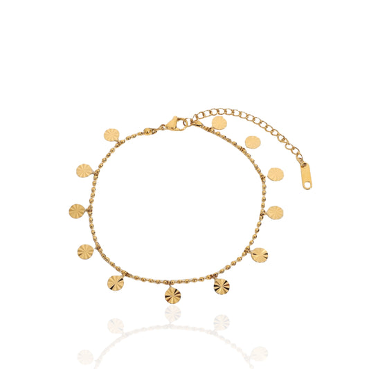 Chic disc anklet