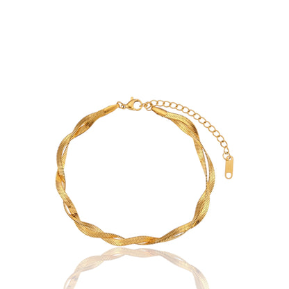 Twisted Snake Chain Anklet