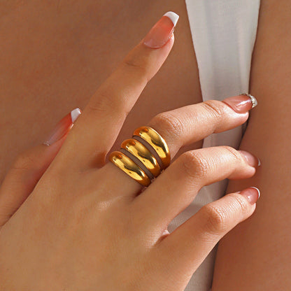 Sleek Triple Band Ring