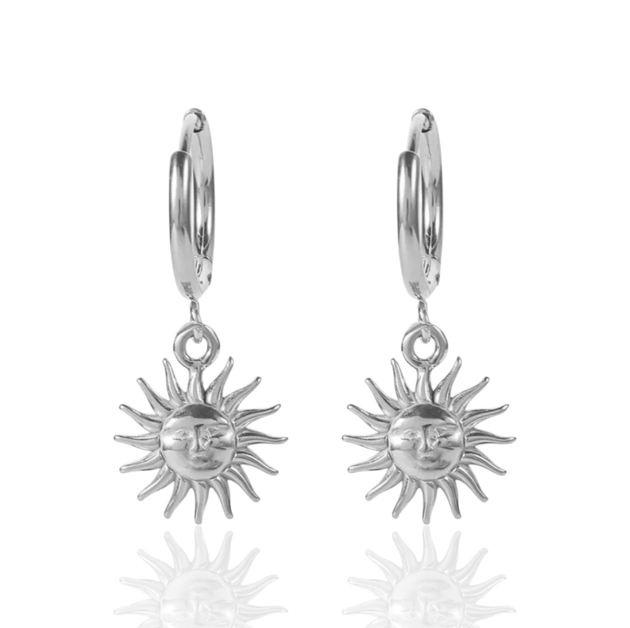 Radiant Sun Hoops Earrings