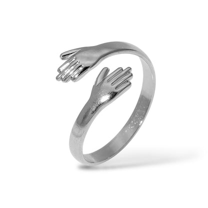 Artistic Hand-Shaped Ring