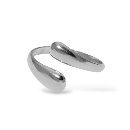 Sleek Droplet Ring
