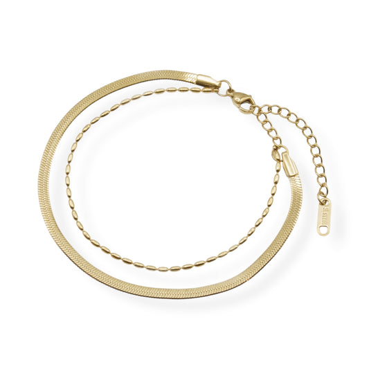 Stylish Dual-Chain Bracelet