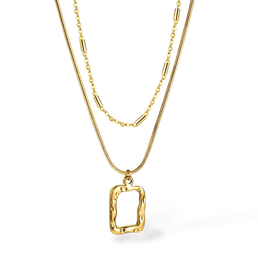 Unique Frame Pendant Necklace