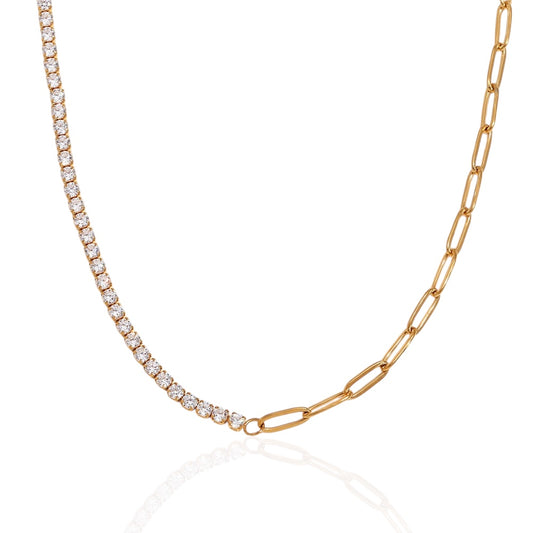 Glamorous Cubic Zirconia Necklace