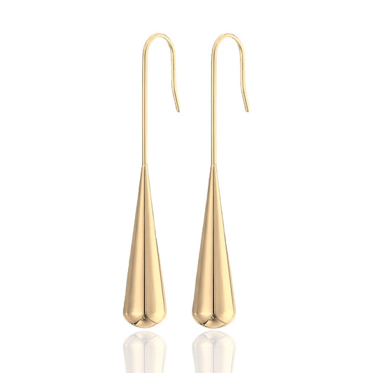 Sleek Teardrop Dangle Earrings