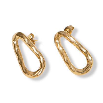 Unique Wavy Frame Earrings