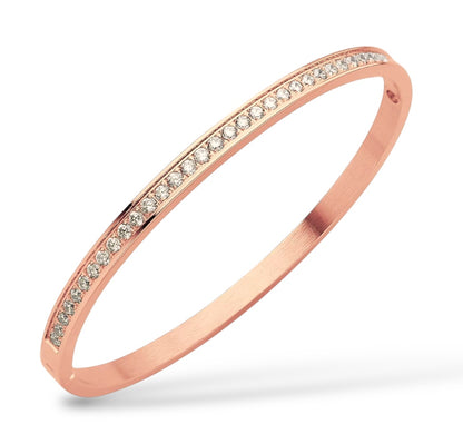 Elegant Bangle With Cubic Zirconia