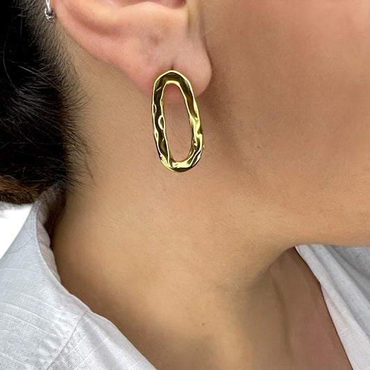 Unique Wavy Frame Earrings