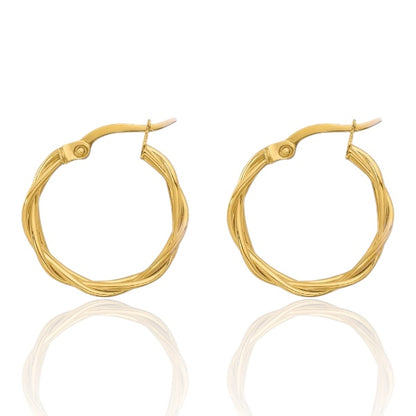 Modern Curved Hoop Earrings