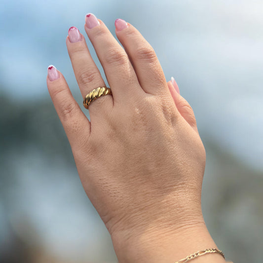 Twisted Rope Cuff Ring