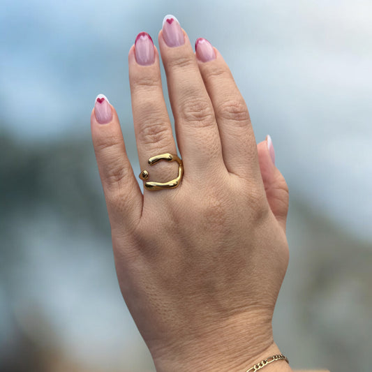 Sculptural Cuff Ring