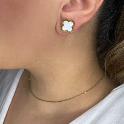 Classic Clover Stud Earrings