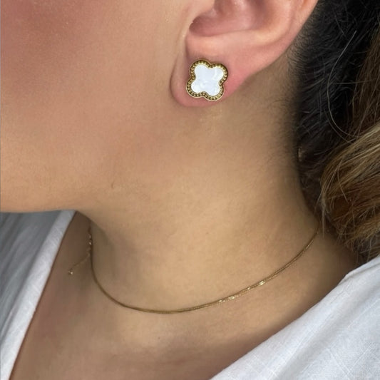 Classic Clover Stud Earrings