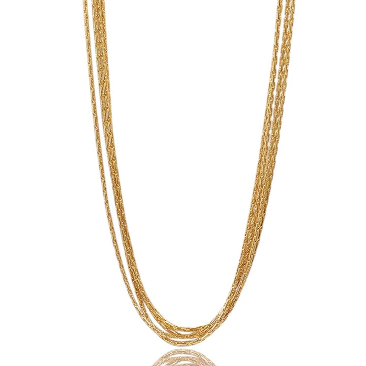 Textured Multi-Strand Necklace