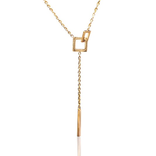 Modern Geometric Pendant Necklace