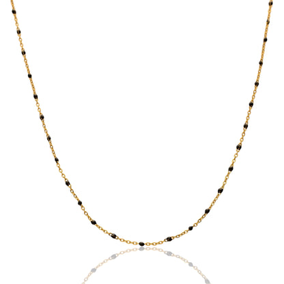 Delicate Beaded Chain Necklace