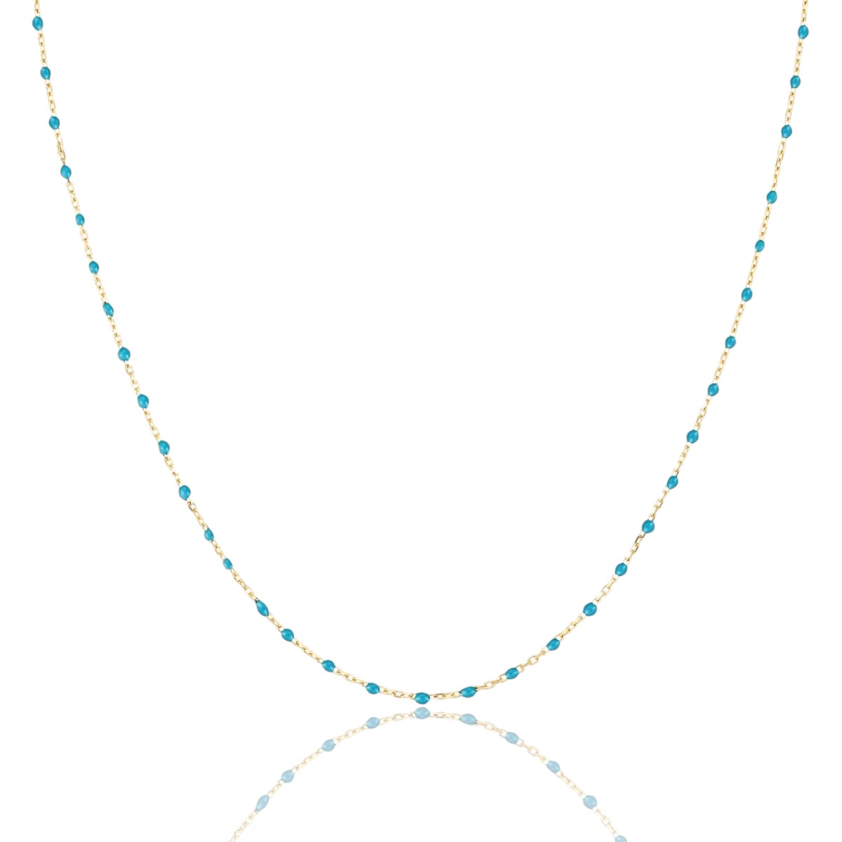 Delicate Beaded Chain Necklace