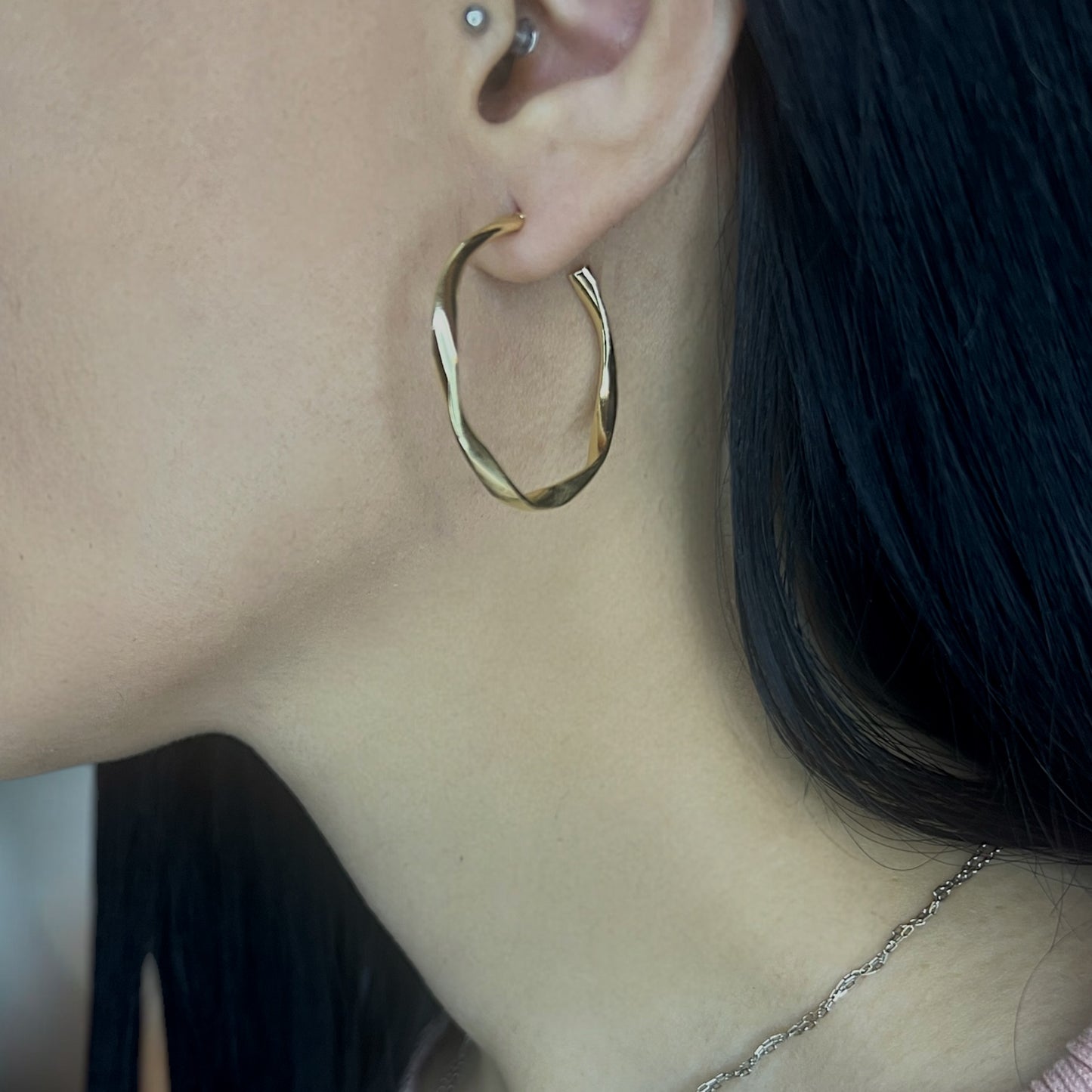 Artistic Twisted Hoop Earrings