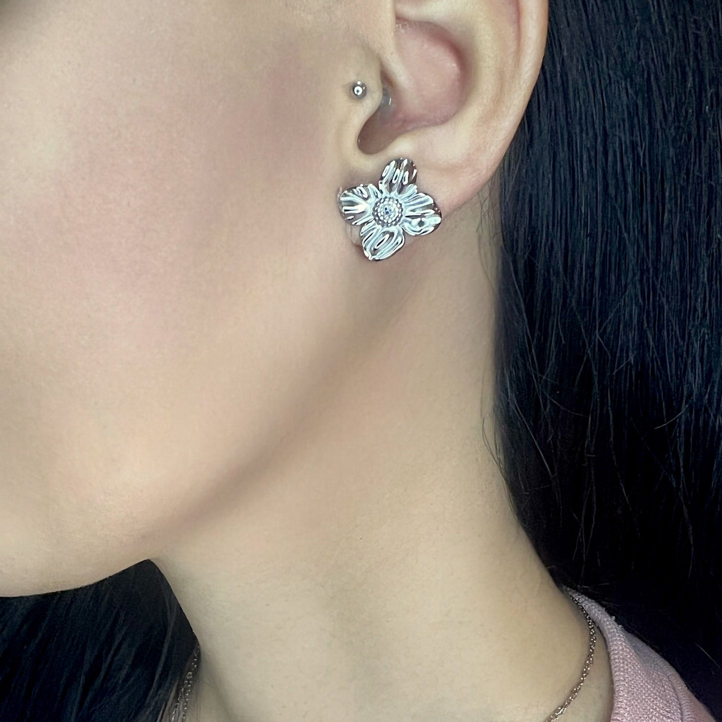 Stylish Floral Stud Earrings