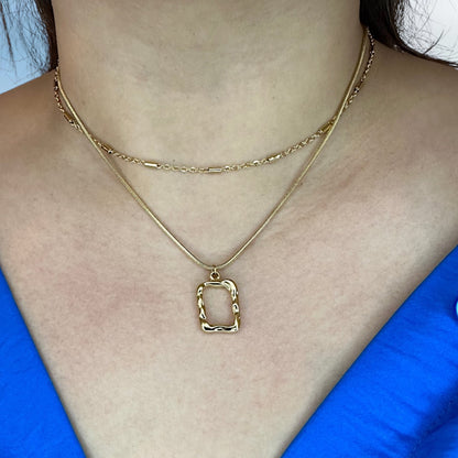 Unique Frame Pendant Necklace